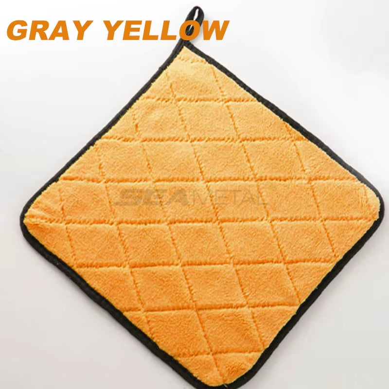SEAMETAL Ultra Soft 40*40CM Car Wash Microfiber Towel 800GSM Absorbent Car Cleaning Drying Cloth Hemming Rags Car Wash Towels